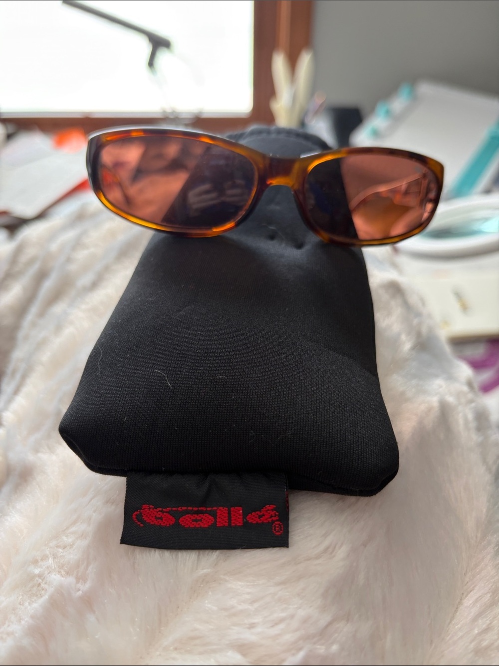 bolle Tortoiseshell Frame Sunglasses with Brown Lenses
